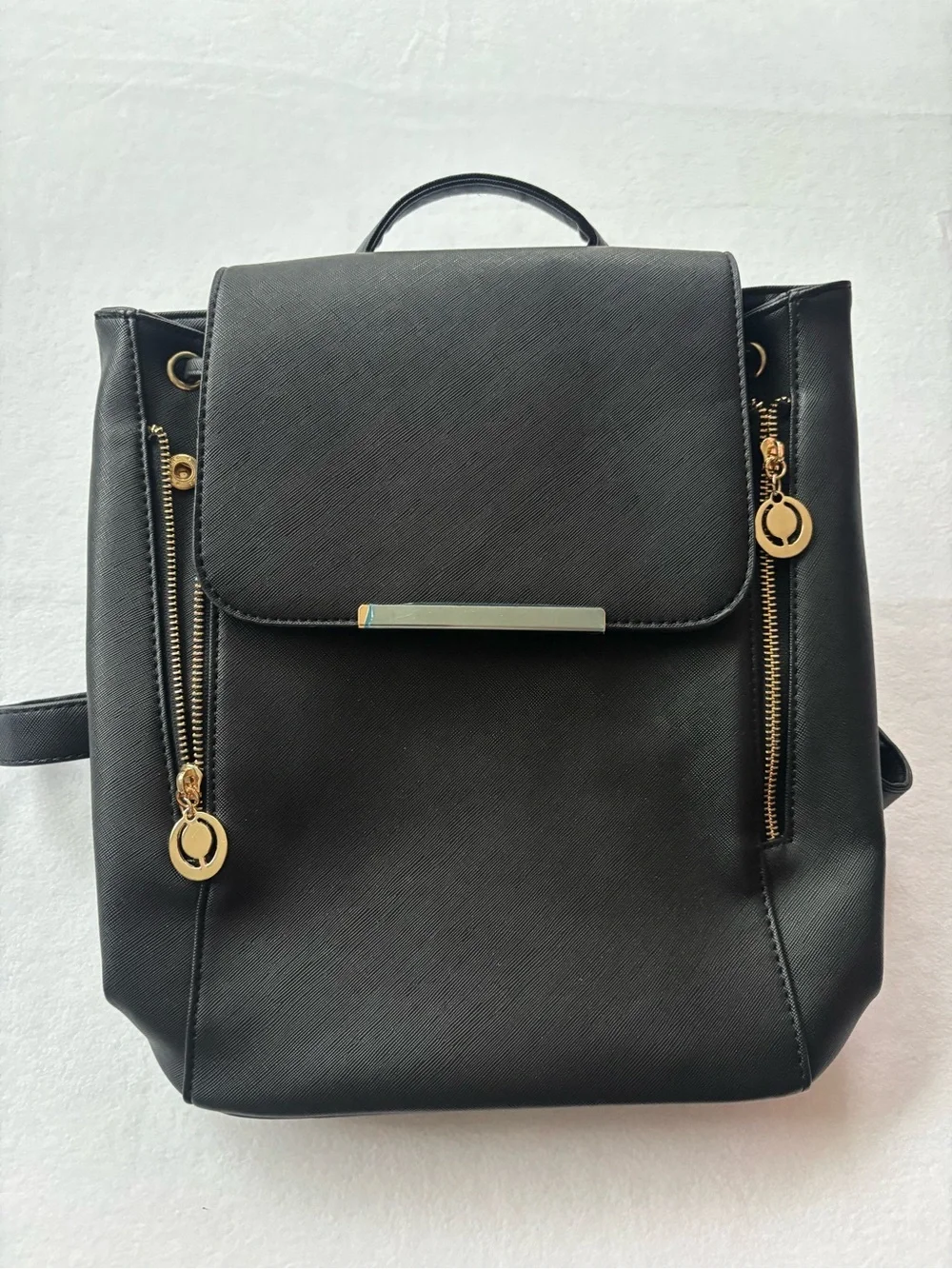 New!! Amazon Black Backpack with Gold Accents